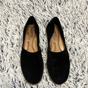 Born black suede espadrilles